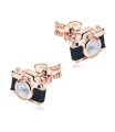 Camera With CZ Stone Silver Ear Stud STS-5686